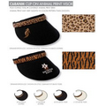 Kate Lord Animal Print Clip-on Visor - Blank